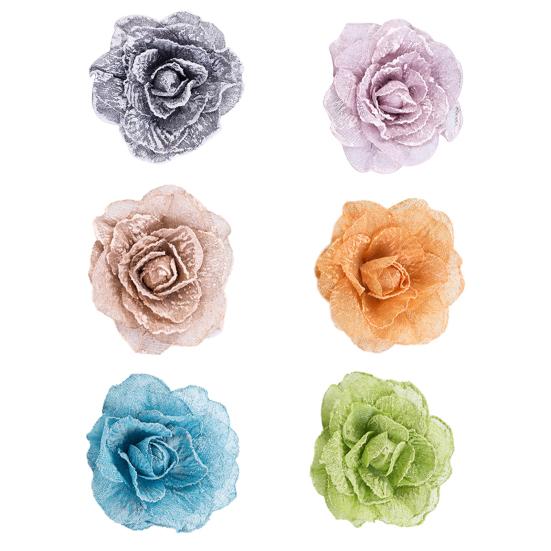 Flower Shape Window Curtain Tieback Magnetic Buckle Drape Holdback Home Decor