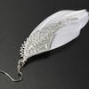 Exaggerated Angel Wings Feather Earrings - Long, Stylish Fashion Jewelry