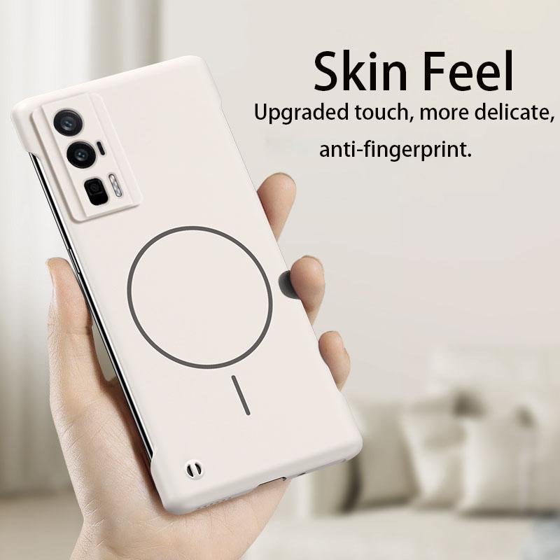 For  Frameless Magnetic Wireless Charging Phone Case For Xiaomi Poco F Pro PocoFPro G Slim Hard Back Cover