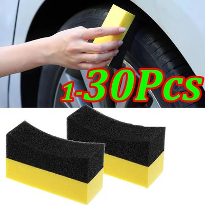 New 2-41Pcs Car Wheel Polishing Waxing Sponge Brush Tire Cleaning Wiper Sponge Pad Car Wash Wiper Cleaning Car Wash Accessories