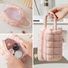Durable Handheld Makeup Bag Solid Color Large Capacity Cosmetic Bag Multi-functional Toiletry Bag Home Travel