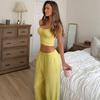 2026 Europäisches Lässiges Zweiteiliges Pyjama-Set für Frühling und Sommer: Damen-Camisole und Hose