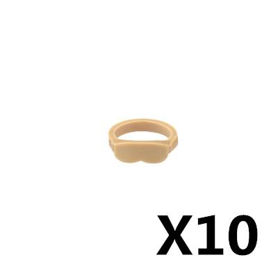 10PCS/LOT MOC Military Building Blocks Soldiers Figure Vest Helmet Belt Mask Earphone Bricks Army Accessories Toys J021
