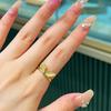 Cute And Chic Rabbit Ear Open Ring Ideal Gift For Rabbit Year Stylish Fashion Accessory
