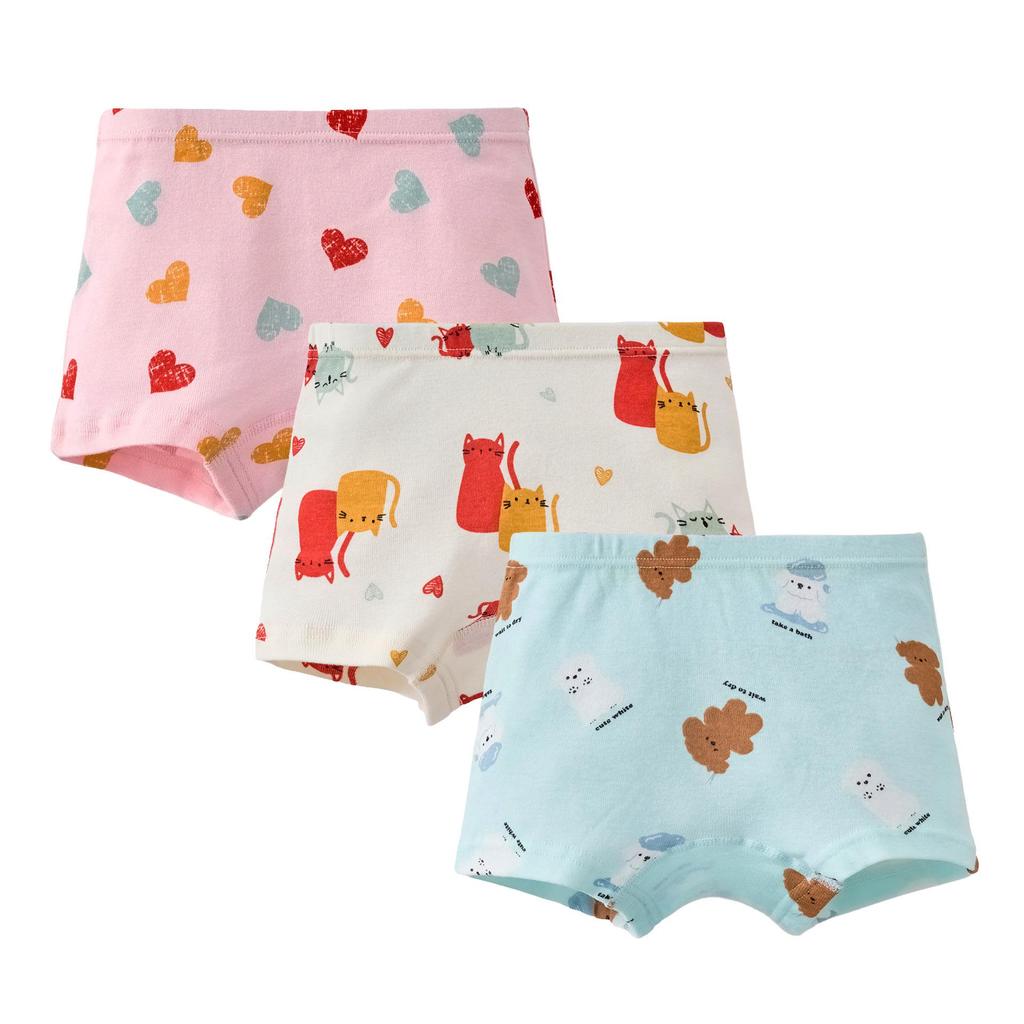 Girls' 100% Cotton Boxer Briefs - Toddler and Baby Underwear