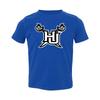 Hampton Pirates Primary Logo University College Sports Toddler T Shirt - Royal