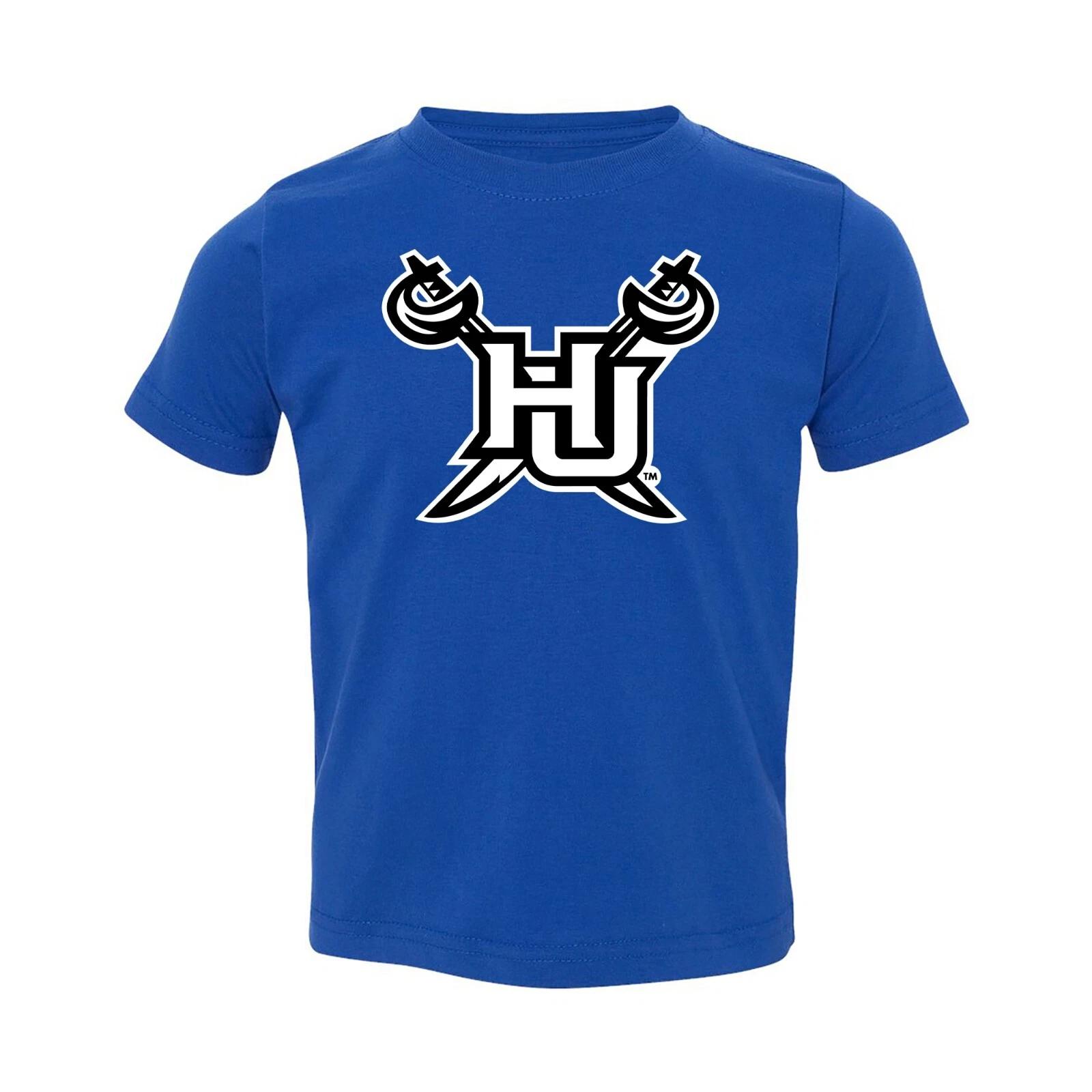 Hampton Pirates Primary Logo University College Sports Toddler T Shirt - Royal S