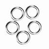 5 Sizes 50Pcs set Stainless Steel Fishing Split Rings Lure Bait Connector Accessory
