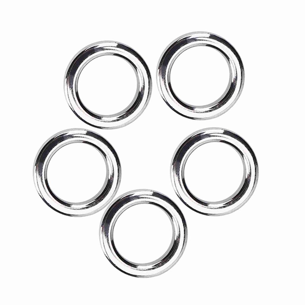 5 Sizes 50Pcs set Stainless Steel Fishing Split Rings Lure Bait Connector Accessory
