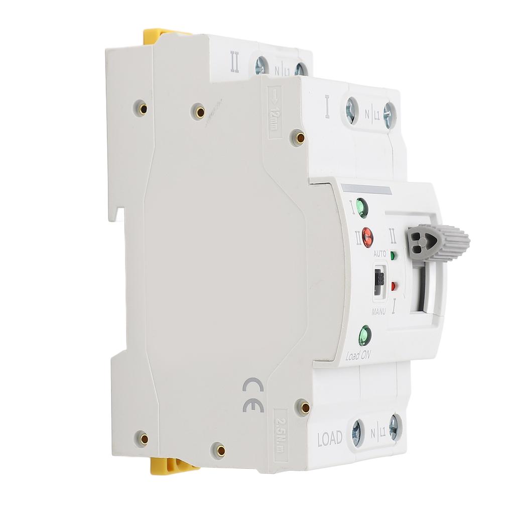 Dual Power Automatic Transfer Tool 2P 63A Generator Circuit Fast Changeover Controller Millisecond Ing