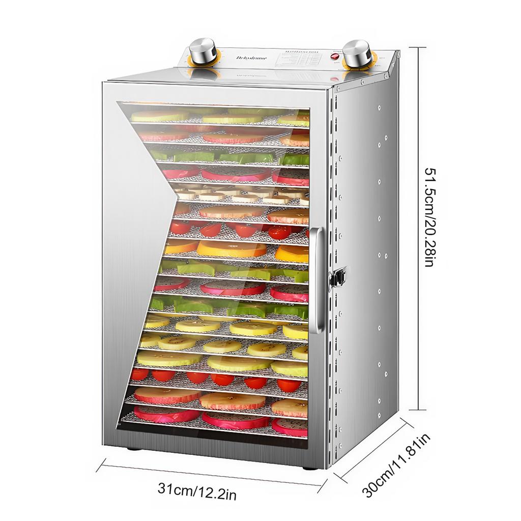 18 Layers Food Dehydrator Food Dried Fruit Machine Air Drying Machine for Meat Fruit Mushrooms Beef Pet Food