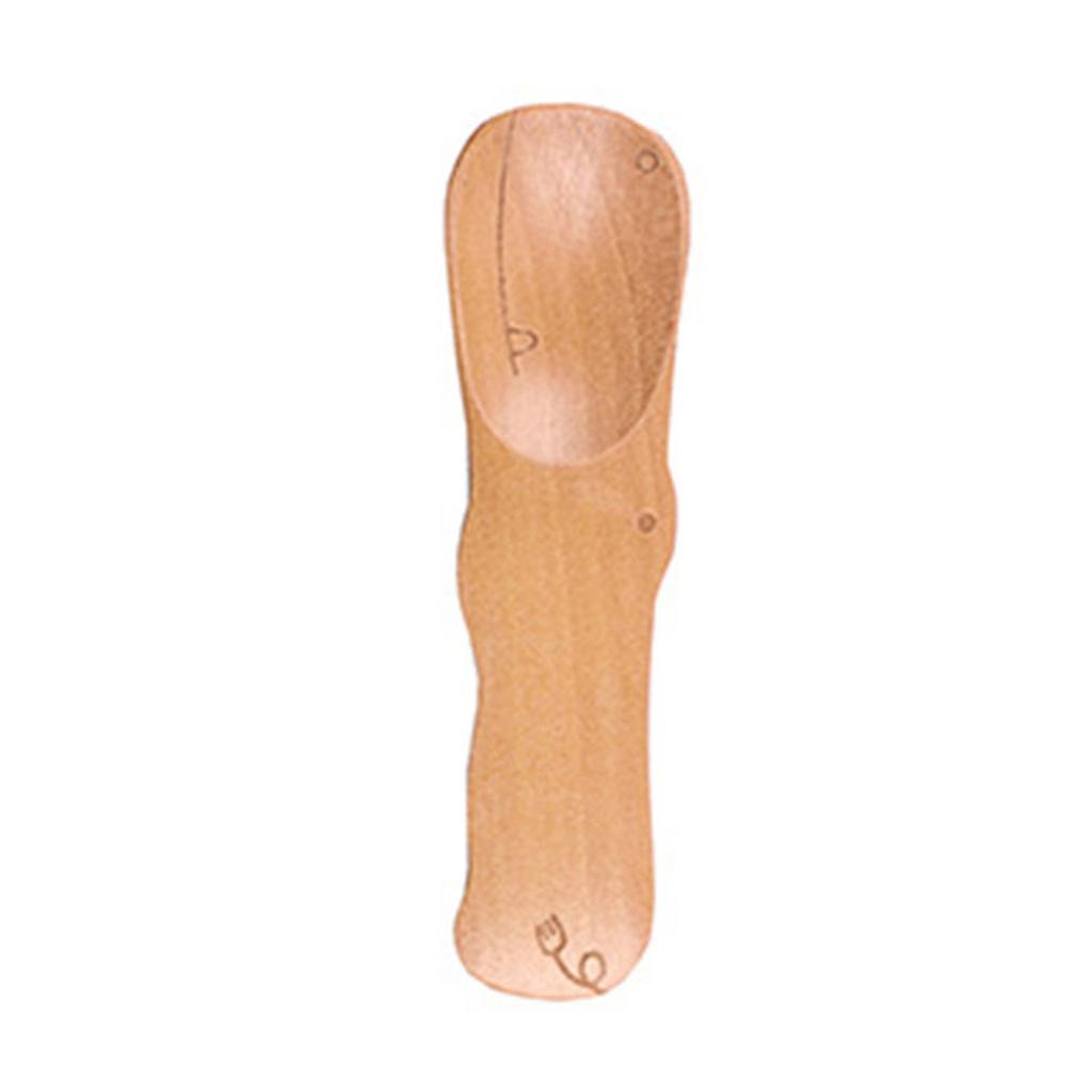 Mini Ice Cream Coffee Spoon Wooden Dessert Scoop Party Cartoon Tableware