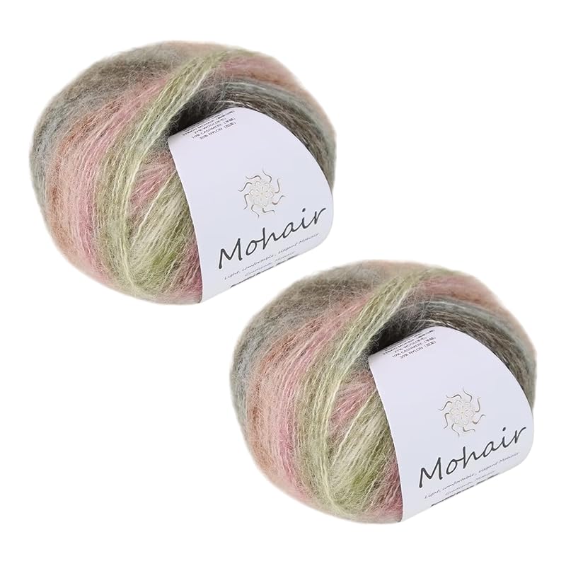 

CAPASTEC yarn pom pom wool mohair colorful knitting yarn knitting Very thick decoration 1 ball 25g/2 ball set Ko Tton Fluffy thick Weaving comfort 90%