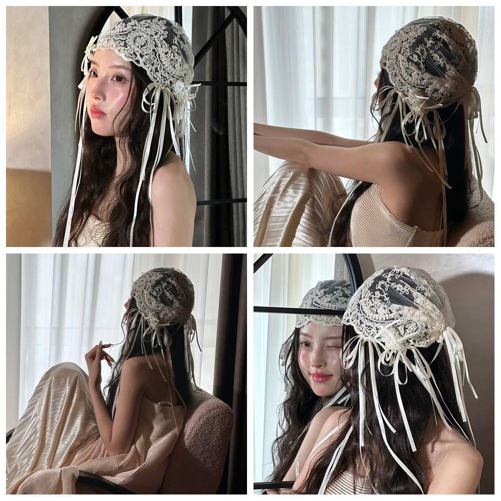 Breathable Embroidered Bride Wedding Headwear Retro Wedding Headband