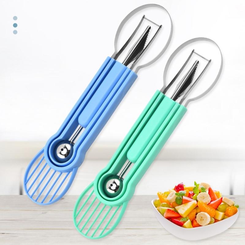 Multipurpose Fruit Sculpting Tool With Ergonomic Grip Stainless Steel Construction Melons Baller Watermelon Cutter