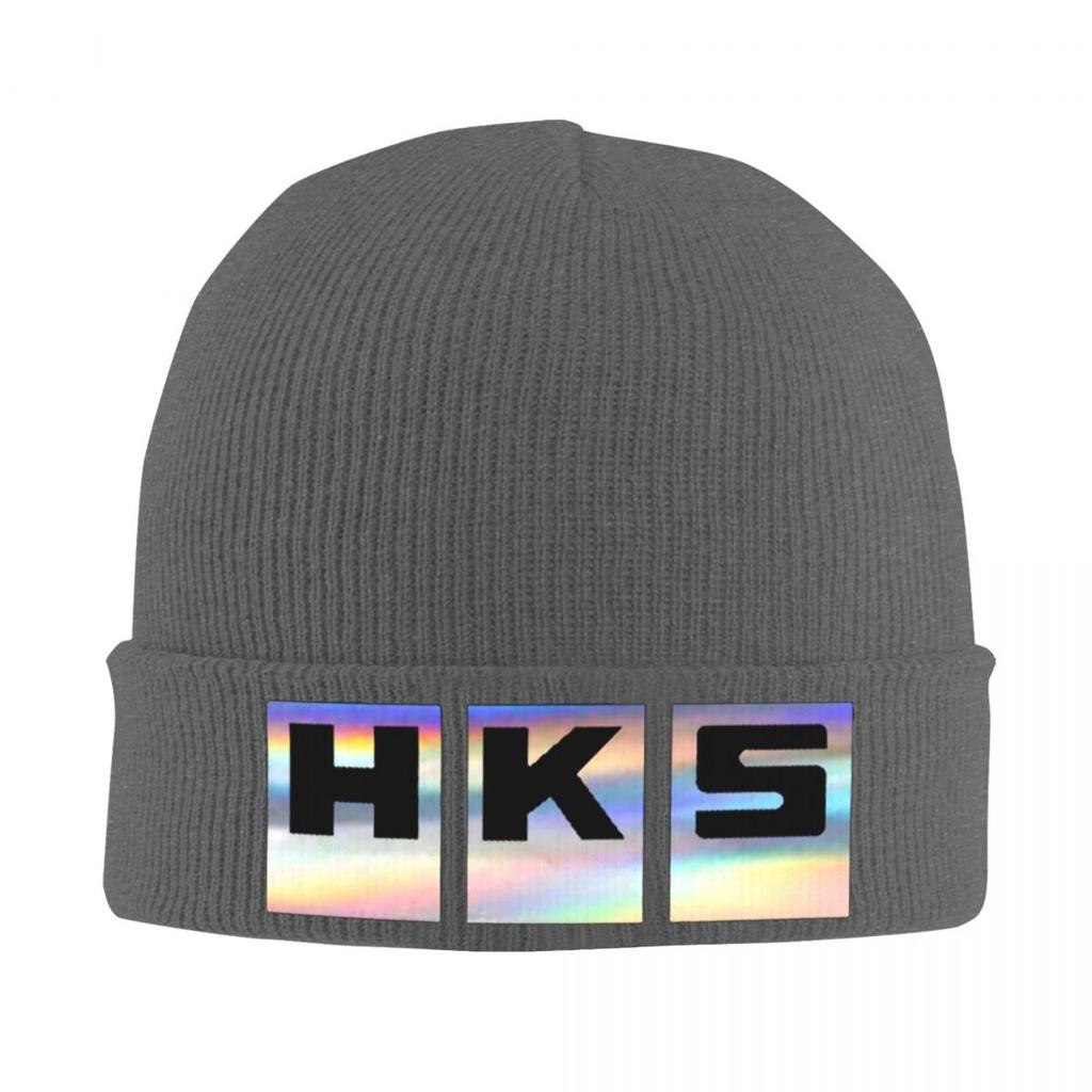 HKS Logo Auto JDM Warme Strickmütze Winter Strickmütze Beanie Skullies Beanies Hip Hop Kappen für Unisex