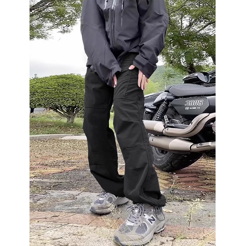 Sweatwear Waterproof Rush Pants Windproof Straight Large Basic Sweatpants Cargo Pants Men Solid Color Streetwear