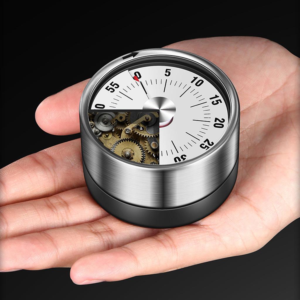 Magnetic Timer Magnet Design Stainless Steel 70db Alert High Accuracy Visual Timer for Kitchen Cooking Management