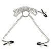 Butterfly Style For Couples Stainless Steel Metal Chain Nipple Milk Clips Breast Clip Sex Slaves Nipple Clamps Sex Toys
