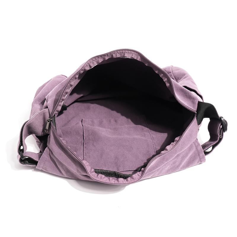 Canvas Bag Unisex Crossbody Bag Student Class Shoulder Messenger Bag