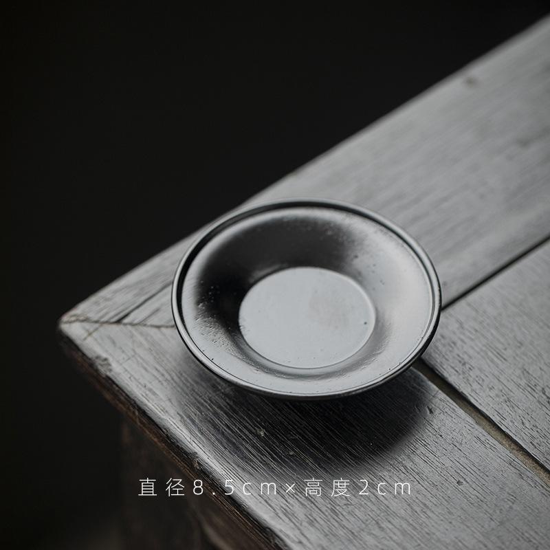 Walnut Round Black Original Coasters Cup Mat Holders Wooden Coaster Ceremony Japanese Wooden Stand Aesthetic Set Drinkware Cups