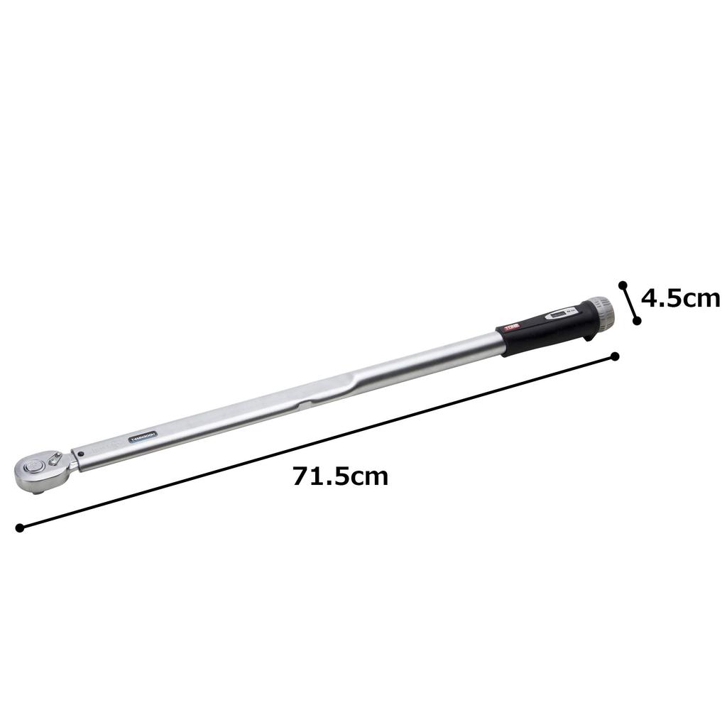 TONE Preset Torque Wrench 300Nm (Direct Set/Hold Type), T4MN300H, 12.7mm (1/2") Drive, Black,