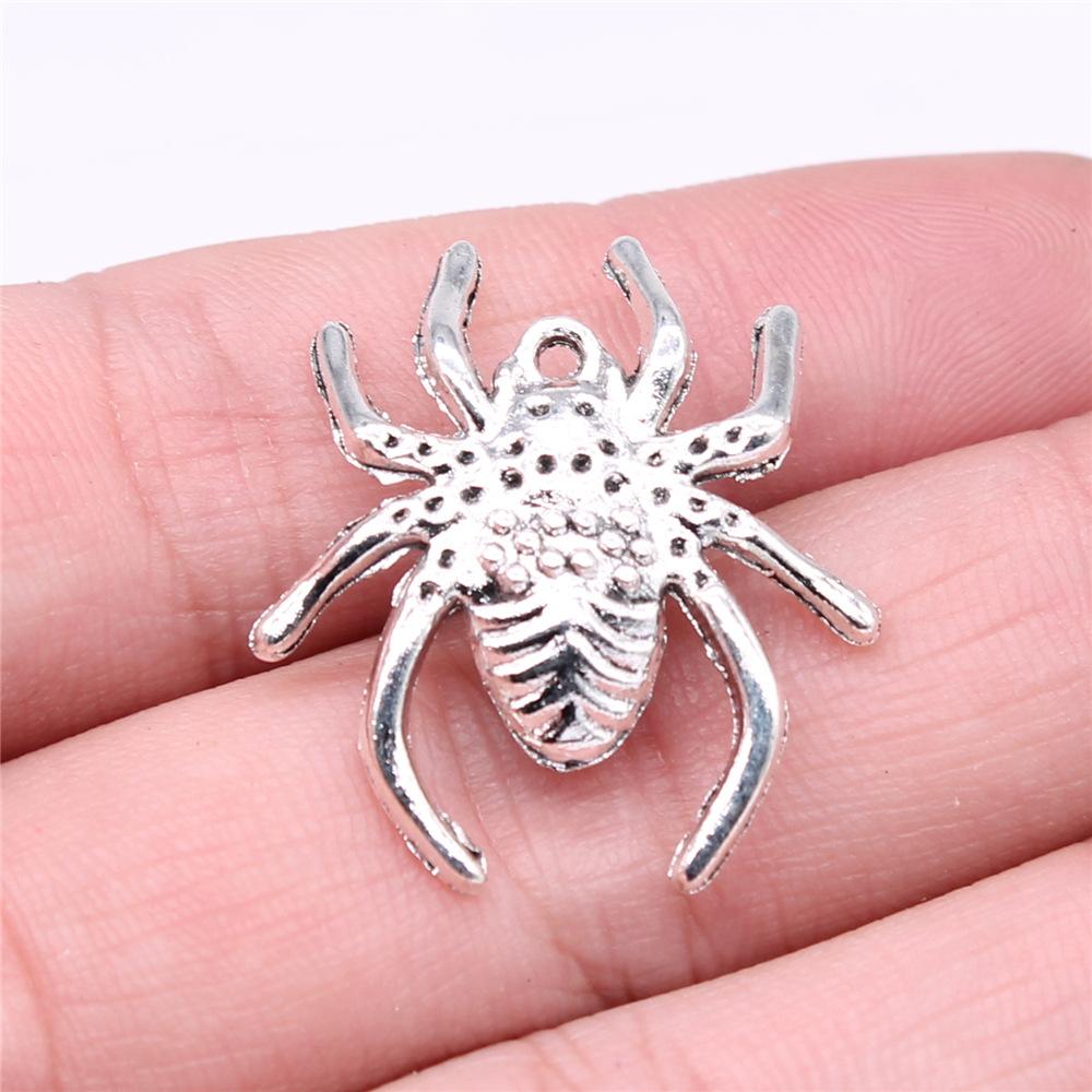 10pcs Spider Charms For Halloween Jewelry Making Halloween Decoration Handmade Craft Accessories