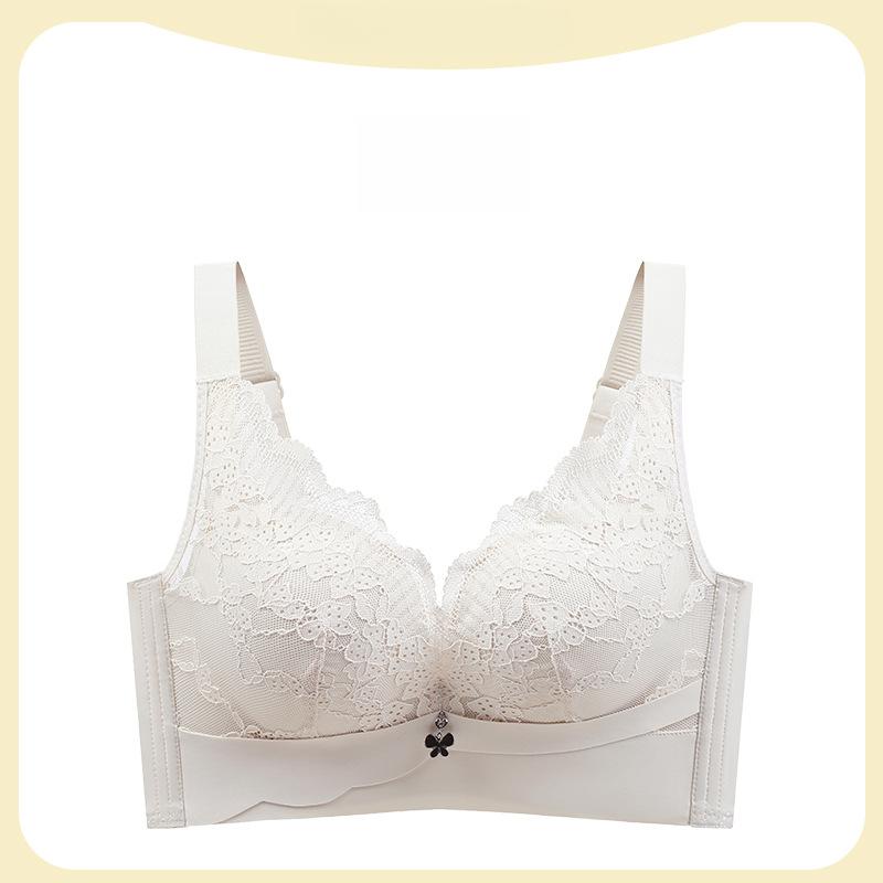 Adjustable Bra Women's Plus Size Bra Women's Underwire Bra Thin Design Gathered Bra Double Breast Support Anti Sagging Bra