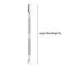 Double-Ended Stainless Steel Cuticle Pusher and Scraper for Nail Art