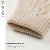 JIUMU Women's Pure Wool Knitted Gloves