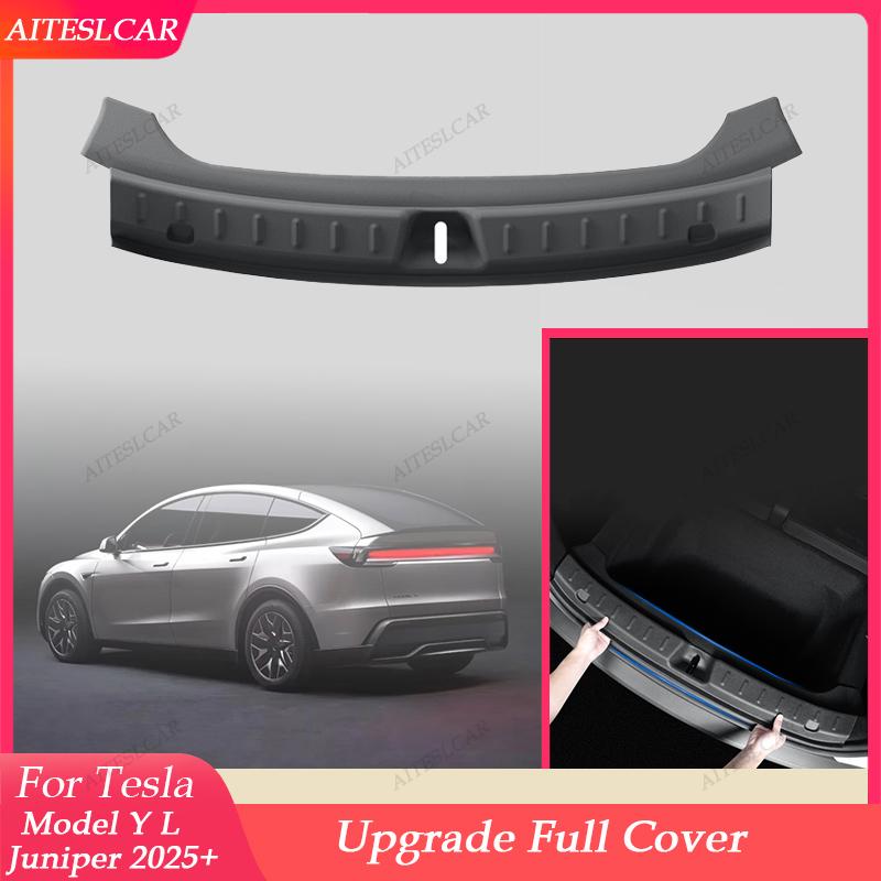 Rear Bumper Guard For Tesla Model YL Juniper 2025 Trunk Mat Cover Trunk Sill Protector Organizer Cargo Liner Travel Accessories