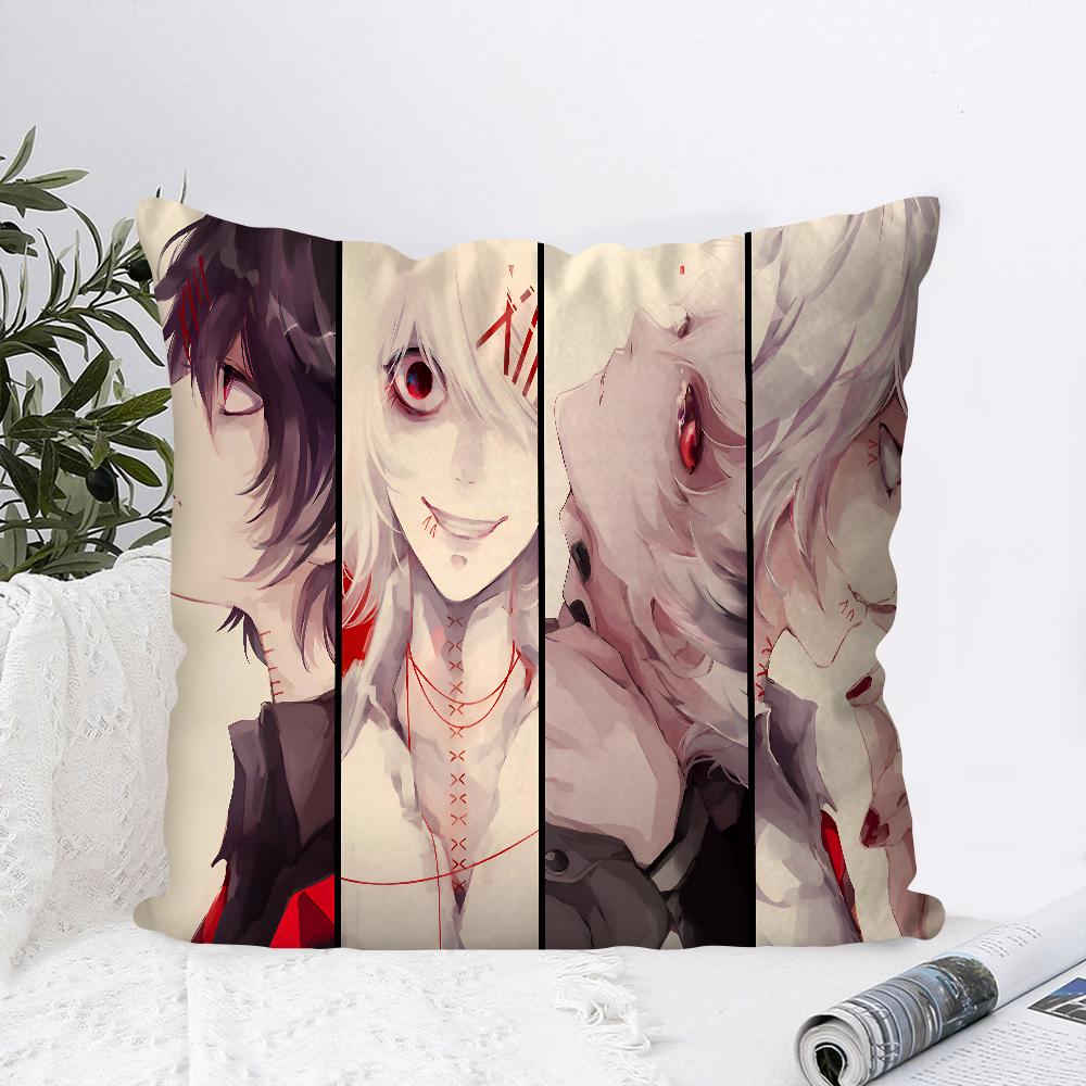 Anime JUUZOU SUZUYA Tokyo Pillow Case Square Pillow Bedroom Sofa Leisure Comfort Cushion Car Living Room Home Decoration