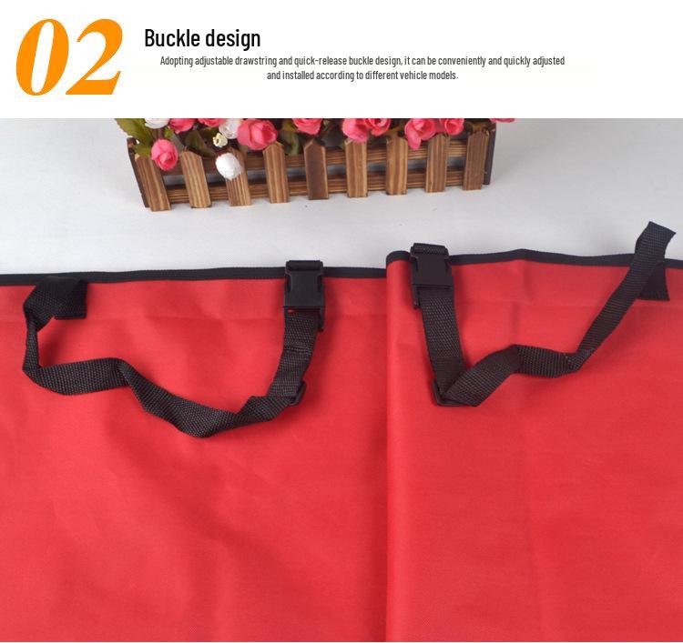 Pet Car Seat Cover: Double Seat, Waterproof Oxford Cloth Cushion