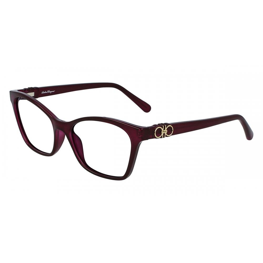 

Salvatore Ferragamo Sf 2902 510 Unisex Eyeglasses Transparent Burgundy/54-16-140