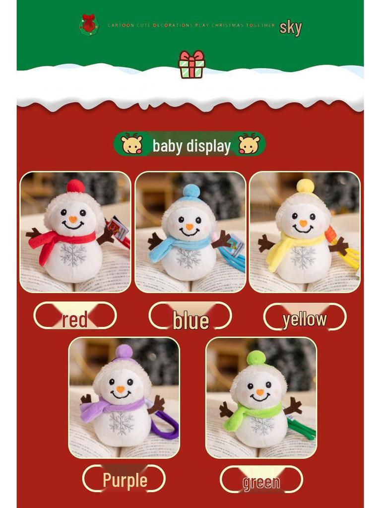 Cross-Border Cute Cartoon Christmas Snowman Plush Toy Ragdoll - Perfect Winter Companion & Gift