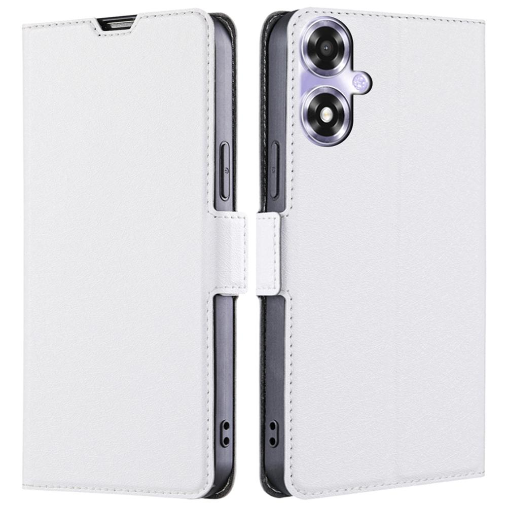 Für Oppo A2x 5G/A2m 5G Stoßfeste Leder-Folio-Handyhülle mit Kartenfächern Magnetischer Schutz