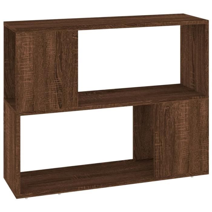 VidaXL Bibliothèque-Séparateur de pièce Chêne marron 80x24x63 cm 826646