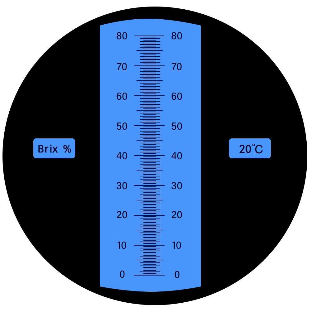 0-80% Sugar Refractometer Handheld Brix Meter ATC Sugar Concentration Tester Honey Refractometer for Fruit Food Beverage