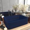 Day and Night - Day and Night Matte Dark Blue Ceramic Luxury Washbasin 41x30x12 Cm
