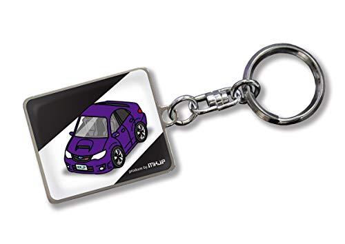 

MKJP Кастомный брелок Subaru Impreza WRX STI A-Line GVF База: Черный цвет автомобиля: фиолетовый