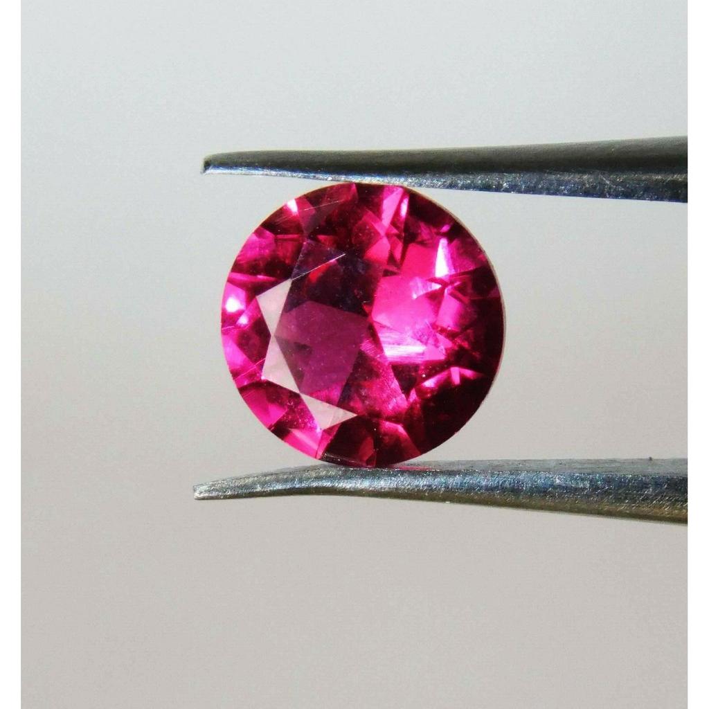 1 Pcs 6x6 Mm NATURAL Genuine Ruby Red CERTIFIED Round Diamond Cut Loose Gemstone MQ-84..