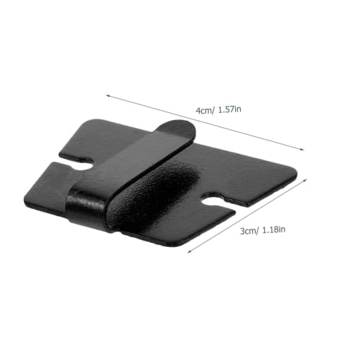 NOLITOY 4-Piece Car Microphone Hanging Hooks, Hanging Hooks for Car Radios, Microphone/Radio Hanger, Fixed Mounting Stand, Plastic, Car Storage, Light