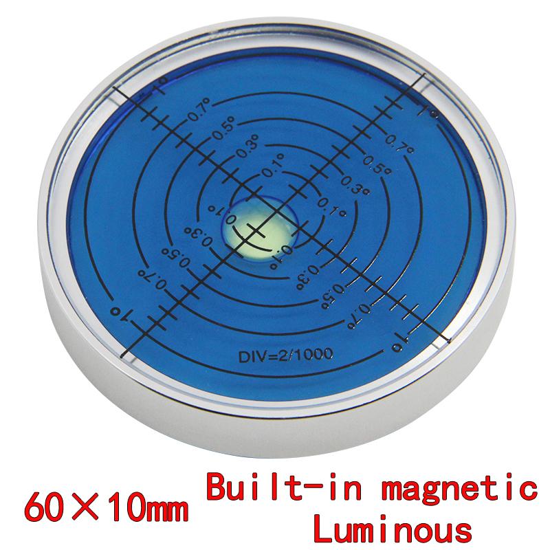 Magnetic High-precision Circular Level Gauge Bubble 6010metal Level Gauge Size 60 * 10mm