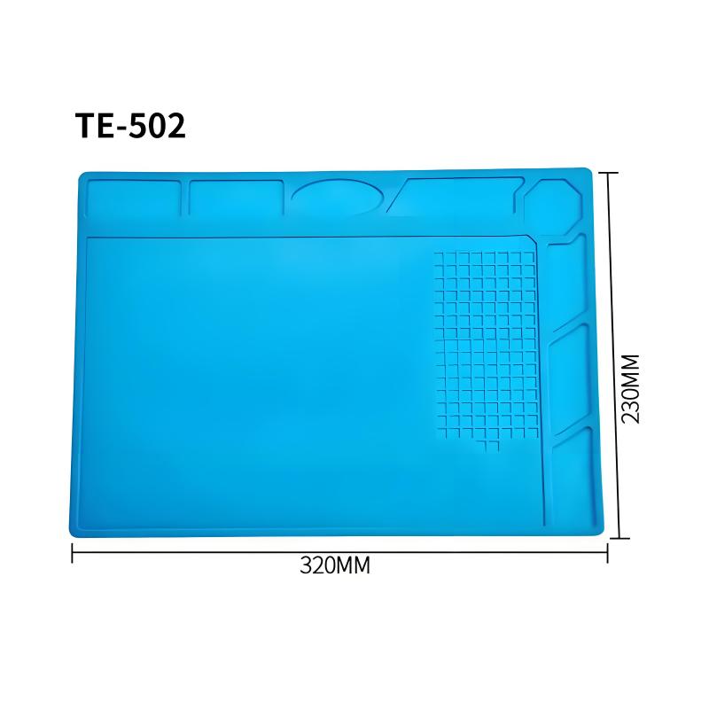 S-160 ESD Silicone Soldering Mat Magnetic Heat Insulation Working Platform Pad PC Phone Maintenance Parts Convenient Placement