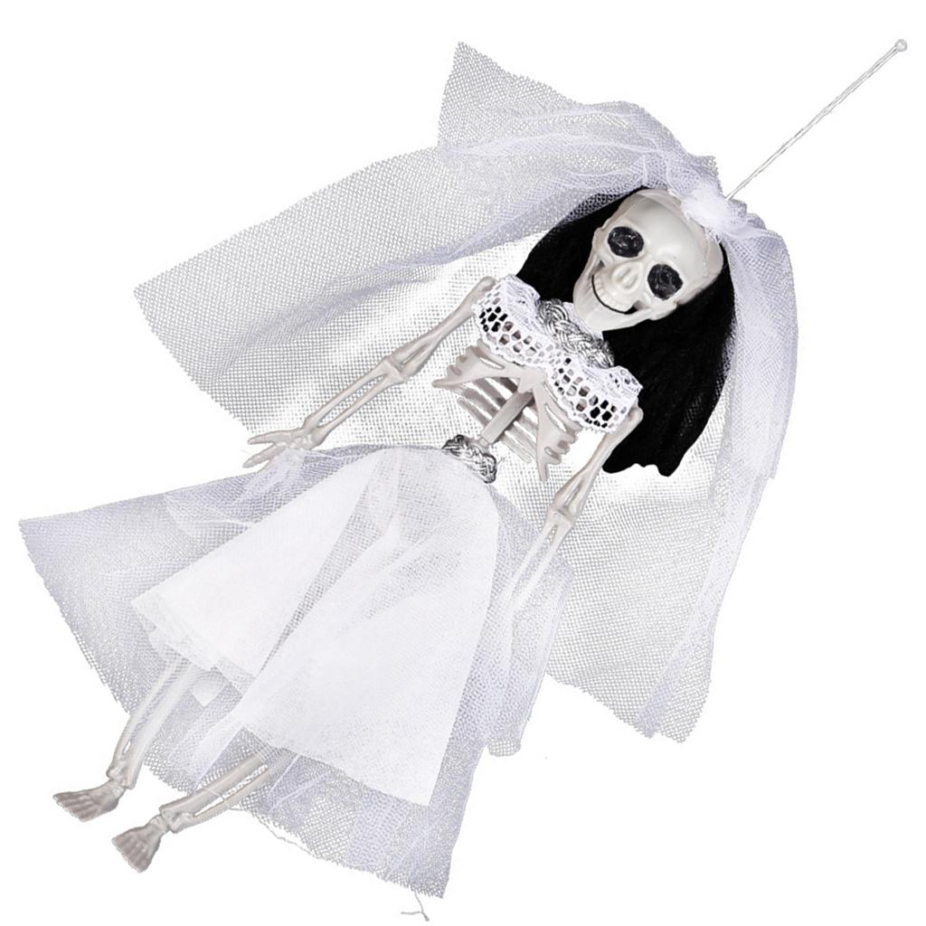 30cm Realistic Skeleton Halloween Decorations with Articulated Joints For Party Centerpieces Display Indoor and Outdoor