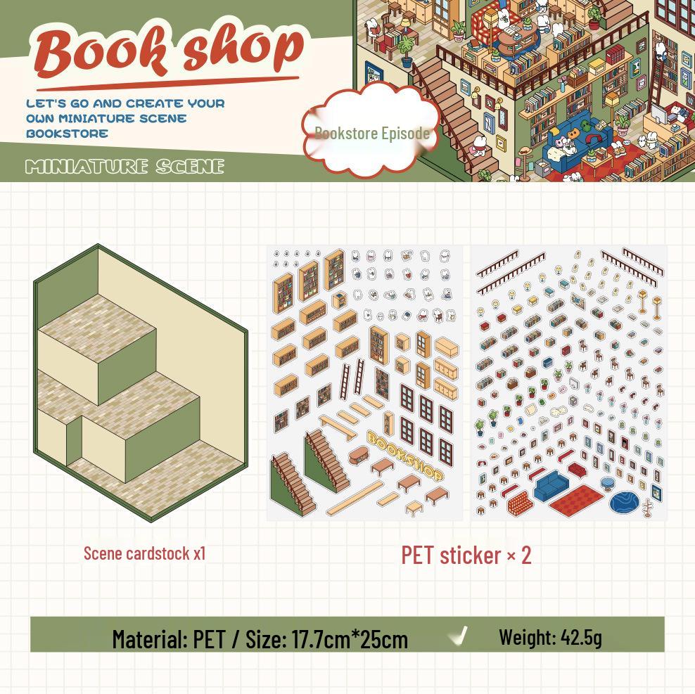 

Юйсянь 3D Фэнтези Мир Питомец Пейзажная Наклейка - Детская Образовательная Миниатюрная Кабина