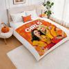 Popular American TV Series 2 Broke Girls Throw Lightweight 240g Flannel Blanket Soft Skin-friendly for Summer Cooling