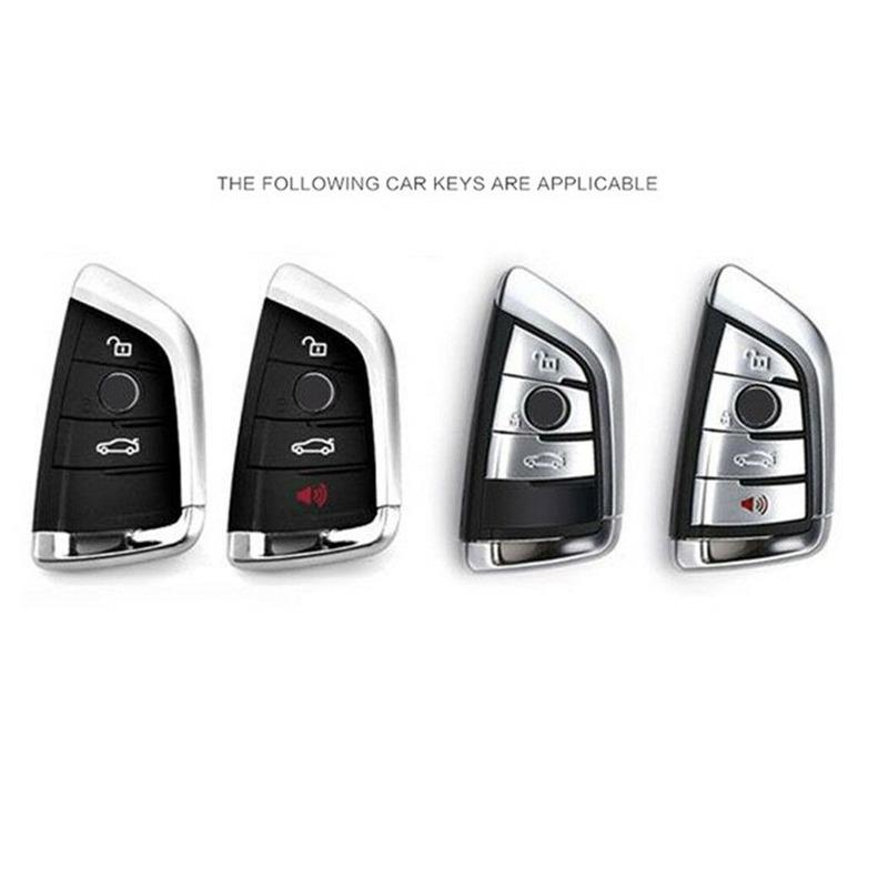 Carbon Fiber Silicone Remote Car Key Fob Case Cover Shell Keychain For BMW 3 5 7 Series X3 X5 X6 F10 F20 F15 F16 F30 G20 G30 G32