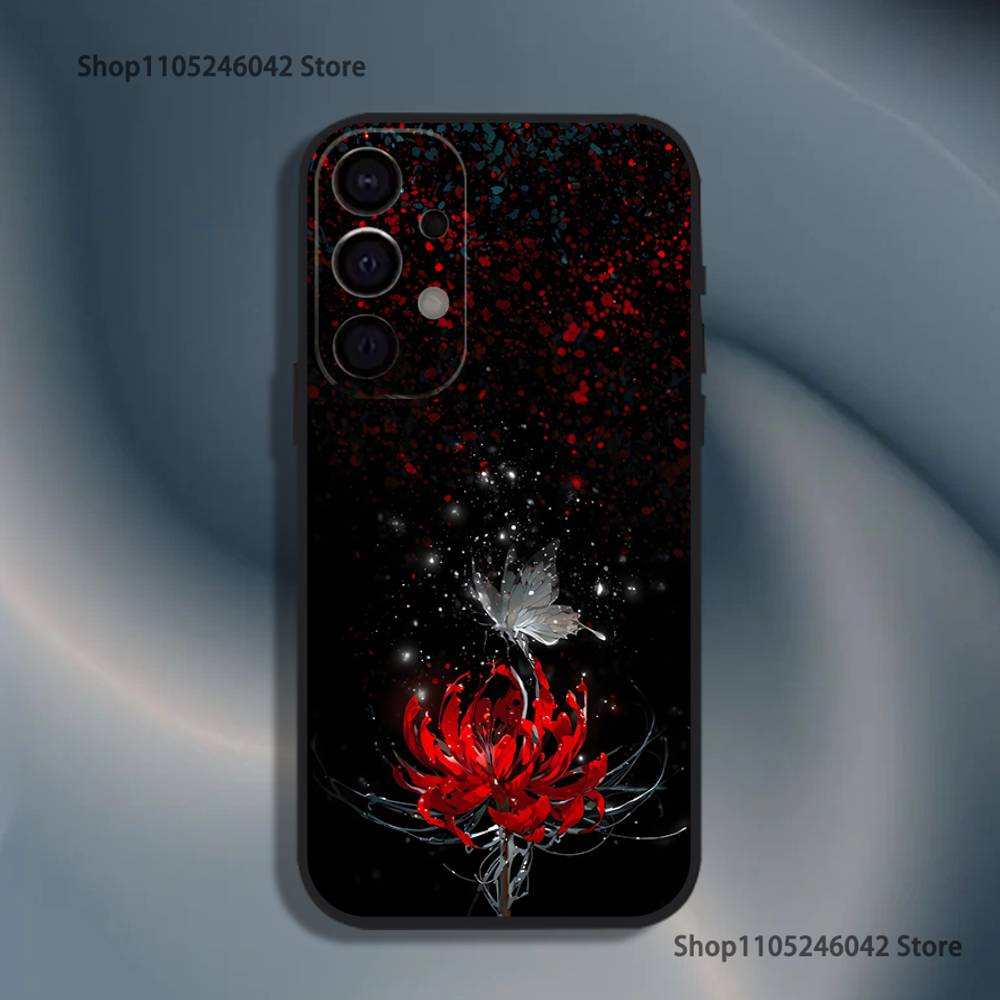 Ghoul Red Spider Lily Tokyo For Samsung Phone Case S25,S24,S21,S22,S23,S30,Ultra,S20,Plus,Fe,Lite,5G Black Cover