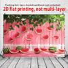 2D Watermelon Party Wall Decor, Pink Watermelon Banner for Summer Picnic Decoration